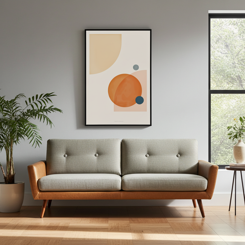 Acora Corner Flow – Minimalist Abstract Poster (12x18)